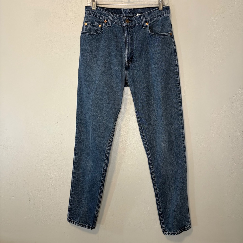 Levis 515 Bootcut Jeans Womens Size 6 Long Medium Wash Blue Denim Stretch Tall